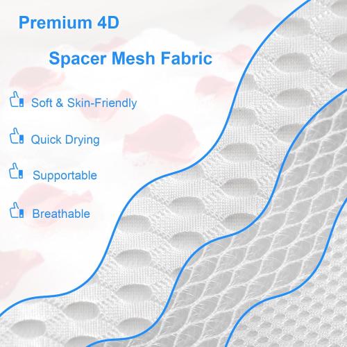 Luxury Oversized Petal-Shaped Bath Pillow for Head, Neck and Backrest, Extra Thick, Polyester, White, Anti-Slip Suction Cups, Washable, Spa Bathroom Accessories