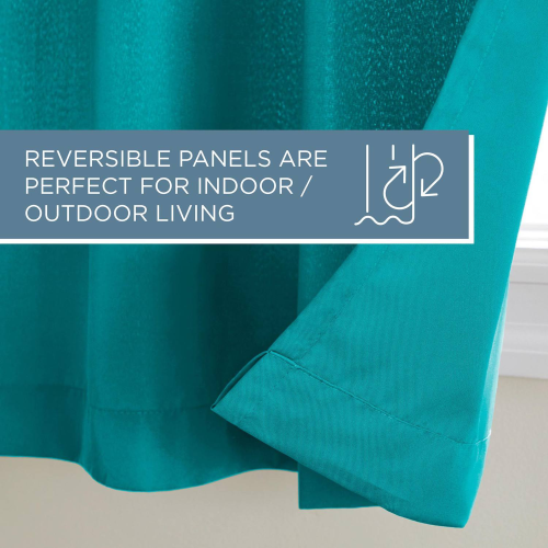 Town and Country 2-pack Indoor/Outdoor Solid Cabana Window Curtains