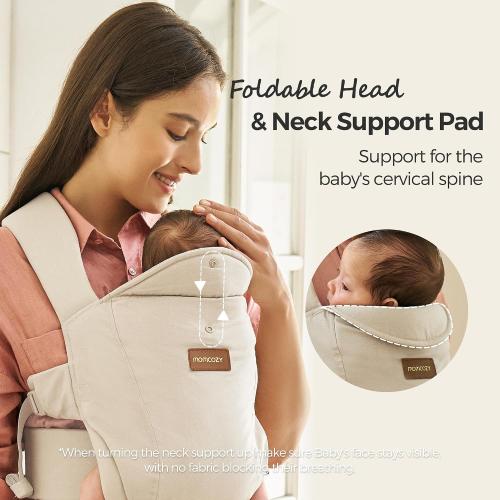 Momcozy Newborn Carrier WeeSnug- Lightweight and Cozy Comfort for 7-25 lbs
