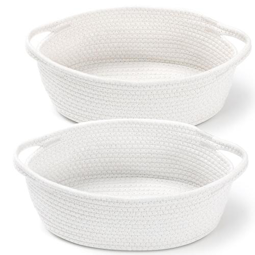 1 pack came just one  Small Woven Basket with Gift Bags and Ribbons, Empty Decorative Gift Chest Box, Cute Baby Gift Basket for Nursery, Cotton Rope Room Shelf Storage Basket with Handles, All 12x 8x 5,White
