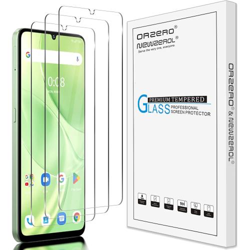 Orzero (3 Pack) Tempered Glass Screen Protector Compatible for UMIDIGI G9 5G / G9A / G9C / G9T, Protector De Pantalla Anti-Scratch 9 Hardness High Definition Bubble-Free