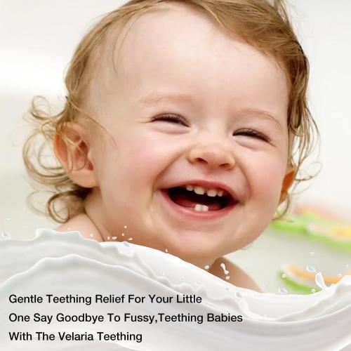 Original Obvira Mamas Teething Roller with Chamomile & Rose Oil, Gentle Massage Applicator for Soothing Infant Teething Pain