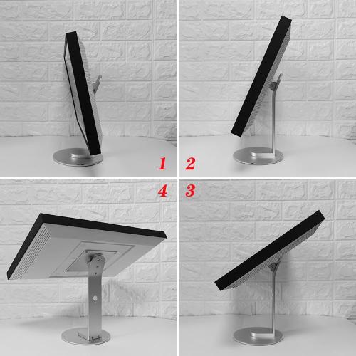ATOPCAENRT Made for Amazon Echo Show 15 Tilt and Swivel Stand - Premium Aluminum Design, Adjustable and 360-degree Rotatable Display Screen for Portrait and Landscape Orientations Silver