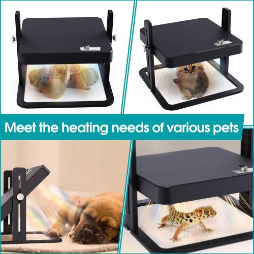 Upgraded Chick Heating Plate with Adjustable Height & Angle, Thermostatic Control Chick Warmer Pad for Enclosed Indoor Space – Ideal for Chicks, Ducklings, Quail, and Birds