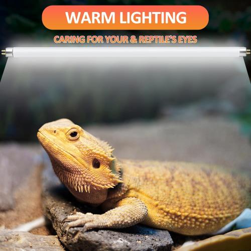 T8 UVB Reptile Light 18W 10.0-2 Pack,UVA UVB Light Bulb for Reptiles,Reptile UVB Lamp Tube for Bearded Dragon