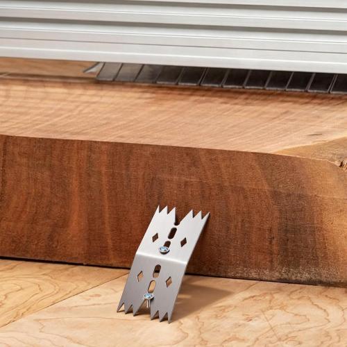 6PCS Stainless Steel Clamping Dogs, Bench Dog Hold Down Clamps, Workshop Clamps for Router Sled, CNC, Panel Flattening (4.3x2 inch)