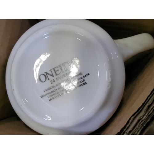 Oneida 24 Seven White 4-pc. Porcelain Mug Set