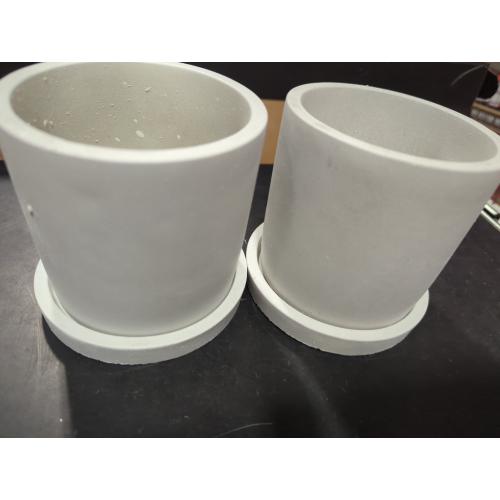 2 Gray Small Pots
