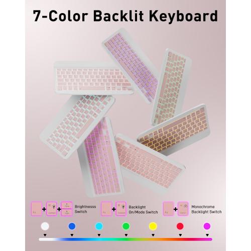 Case Keyboard for iPad A16 11th 10th Generation 11-inch 7 Color Backlit