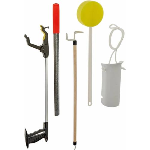 Cubii Health Hip Kit III, Total Hip Replacement Recovery Kit to Avoid Bending and Moving HIPS, ADL Tools for Elderly, Including Reacher Grabber, Sponge, Dressing Stick, and Shoehorn