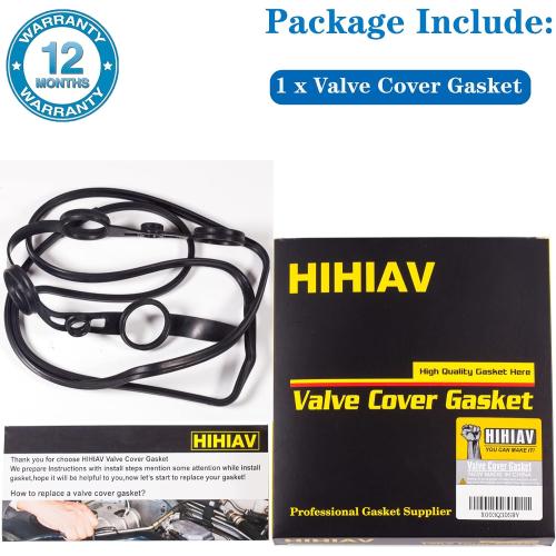 VS50530R for Scion TC XB Valve Cover Gasket Seal 2.4L Toyota Camry Corolla Highlander Matrix Rav4 Pontiac Vibe 2.0 2.4L 2AZFE 112130H010 11213-0H010 2001 2002 2003 2004 2005 2006 2007 2008 2009-12