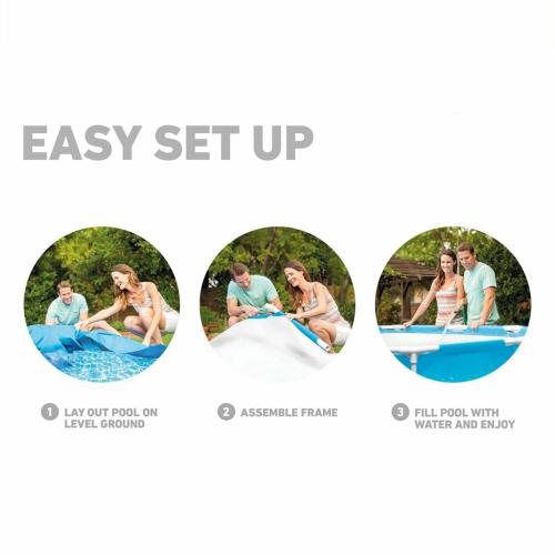 Intex 8-ft x 8-ft x 20-in Metal Frame Round Above-Ground Pool