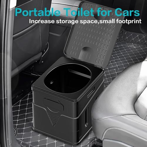 Portable Toilet,Camping Toilet Have Small Foldable Size. It is Compact Portable Toilet for Adults and Children. Suitable for Cars, Hiking, Beaches and Camping