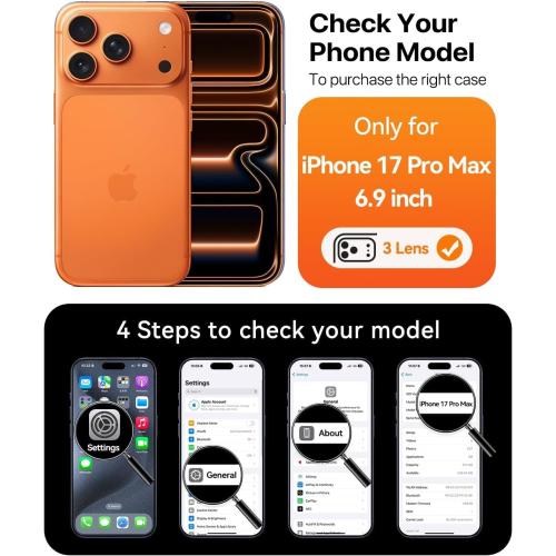 Lifedance Rugged Full-Body Case for iPhone 17 Pro Max, Built-in Screen Protector, 10FT Military Drop Tested, Clear Shockproof Phone Case Cover for iPhone 17 Pro Max 6.9, Clear