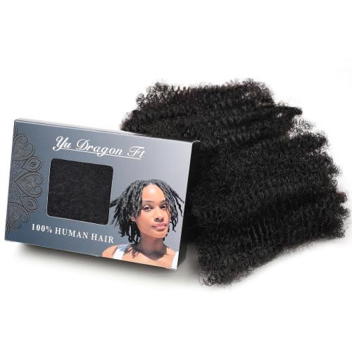 Afro Kinkys Bulk Human Hair 16 inch (1B 16 Inch)