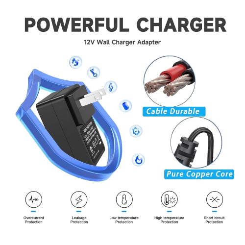 12V AC/DC Adapter Charger for Seagate Goflex Freeagent and WD Western Digital My Book Essential Digital External Hard Drive HDD WD My Cloud Powe Supply Replacement Charger Seagate Backup Plus, Central