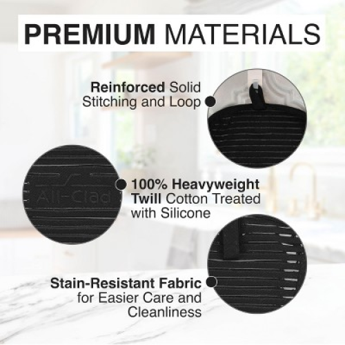 All-Clad Premium Pot Holder, 2 Piece, Black