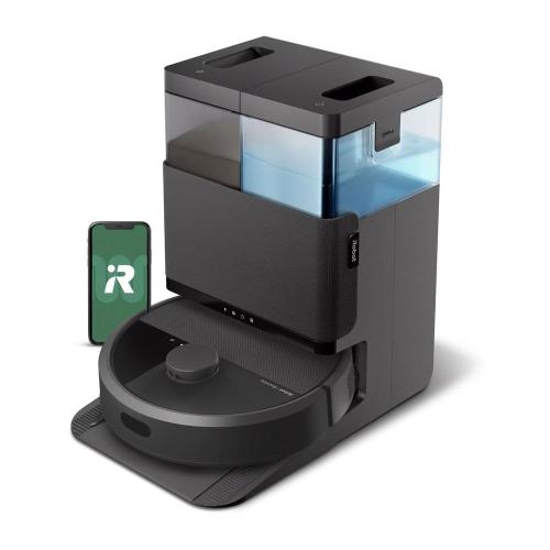 Roomba Plus 405 (G185) Combo 13.2 in. Robotic Vacuum and Mop   with Smart Navigation   AutoWash Dock in Black
