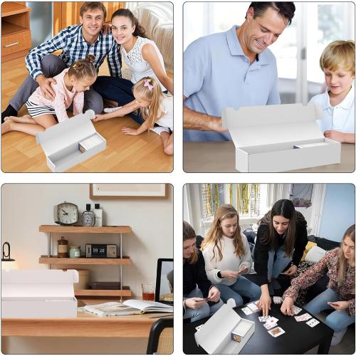 Amazon.com: XRACV Trading Card Storage Box, 10-Pack 1100 Count White Corrugated Cardboard Bulk Sports Storage Box for TCG/Magic/Mtg Basketball Cards, Collectible Trading Cards : Toys & Games