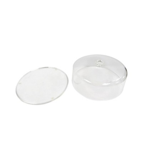 12 Plastic Cake Tray with Lid - Room Essentials™: BPA-Free Round Dessert & Bakery Tray, Dishwasher-Safe, Clear ‼️ doesn’t come with knob on the lid‼️with stains