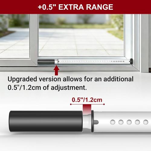AceMining 1 Pack Sliding Door Security Bar, Patio Door Lock, 20-50 in