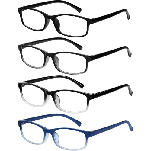 Gaoye Reading Glasses Men - Blue Light Blocking Lenses, TR90 Frames, UV400 - Eyeglasses with Clear Vision