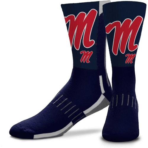 SIZE MEDIUM Adult For Bare Feet NCAA Adult State and University Crew Socks - Polyester blend - Unisex - High-performance socks provide