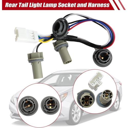 Rear Tail Light Lamp Socket&Harness fit for Hyundai Sonata Sedan 2011-2014