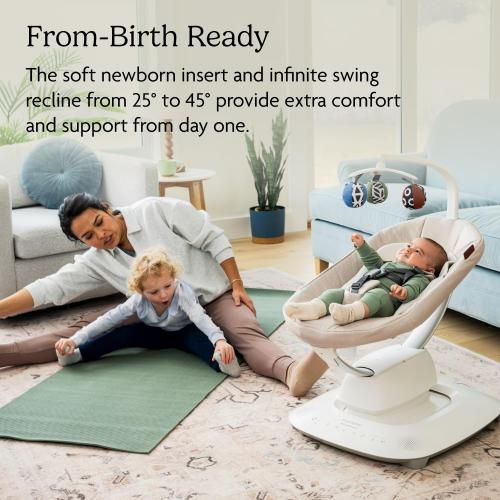 UPPAbaby Mamaroo Smart Swing with MotionSync & Newborn Insert - Charlie