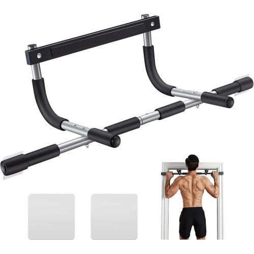 Ally Peaks Pull Up Bar for Doorway | Thickened Steel Max Limit 440 lbs Upper Body Fitness Workout Bar| Multi-Grip Strength for Doorway | Indoor Chin-Up Bar Fitness Trainer for Home Gym Portable