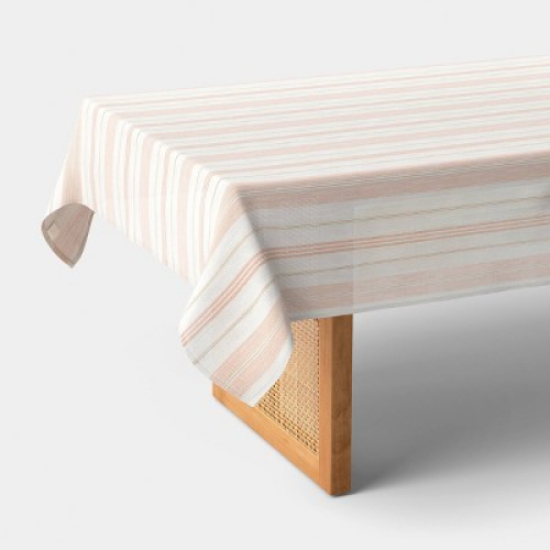 104x60 Warm Striped Tablecloth - Threshold™