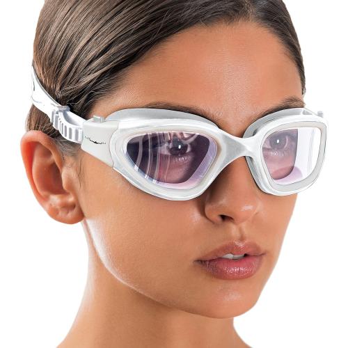 AqtivAqua Swimming Goggles, DX Wide View Swim Goggles for Adult Men Women, Anti Fog No Leaking