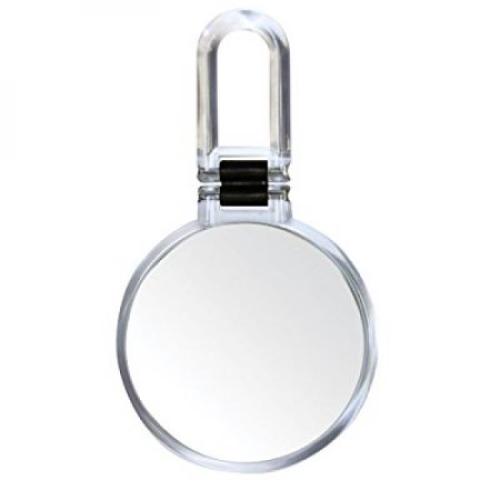 Folding Hand Held 10x Magnification Mirror
