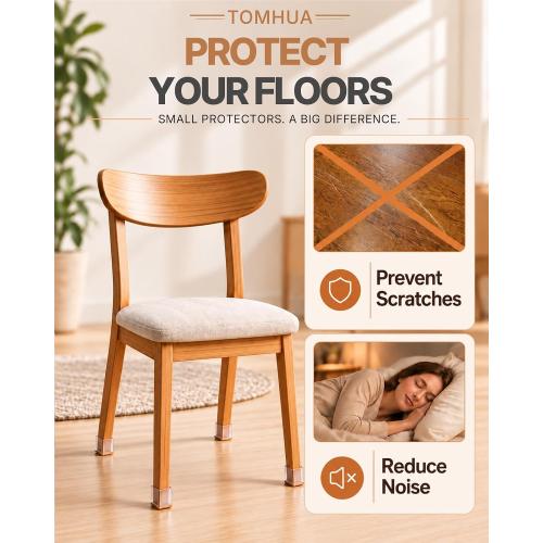 Chair Leg Floor Protectors Rectangle Caps Covers Furniture Pads