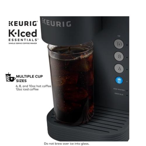 Keurig K-Iced Essentials Iced and Hot Single-Serve K-Cup Pod Coffee Maker, Black