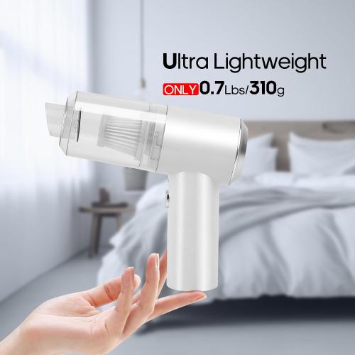 Auloea Mini Cordless Handheld Vacuum for Car, Keyboard, Laptop, Home, White