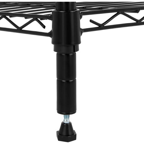 Amazon Basics 5-Shelf Adjustable Heavy Duty Steel Wire Storage Shelves for Garage, Kitchen, Easy Assembly, 36 x 14 x 72, Black