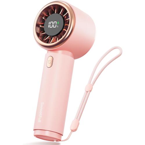 SWEETFULL Portable Handheld Fan, Mini Rechargeable Personal Hand Fan