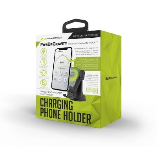 Bracketron Power Up Wireless Charging Gravity Dash/Window & Vent Mount - Black