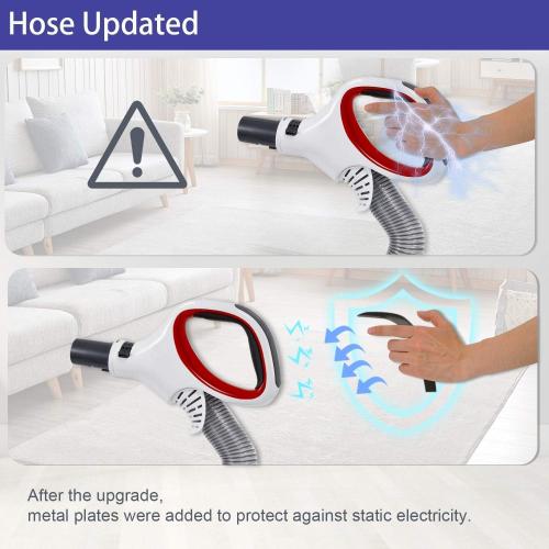 Upgraded Replacement Shark Rotator Hose Handle Compatible with Shark Rotator Professional Lift-Away NV500, NV501, NV502, NV503, NV504, NV505, NV510, NV520, NV552, UV560, Red(Only Models Listed Below)
