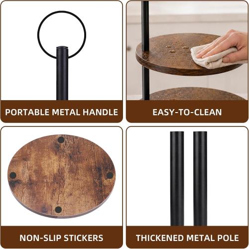 Wooden Cupcake Stand 2 Pack, Large Cupcake Tower Stand for 50 Cupcakes, 3 Tiered Wooden Serving Trays Stand, Soporte Para Cupcakes, Dessert Table Display