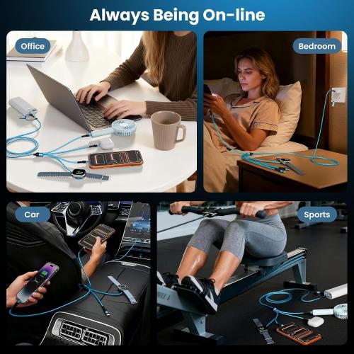 Dual USB C Multi Charging Cable with iWatch Charger Cruise Essentials 2026