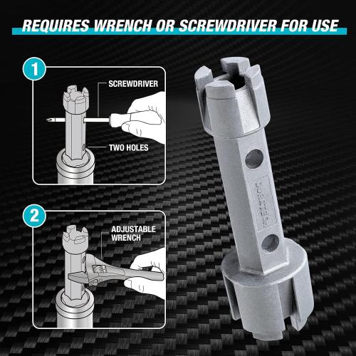 DURATECH Tub Drain Remover Wrench for Bath and Shower Drains