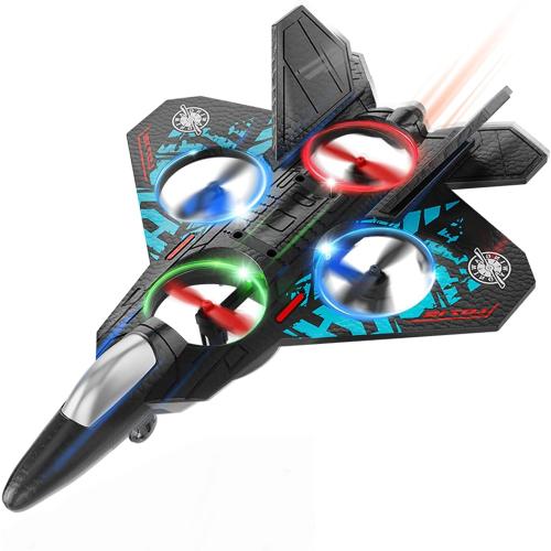 BEZGAR RC Planes Remote Control Airplanes with LED Lights for Kids Adults