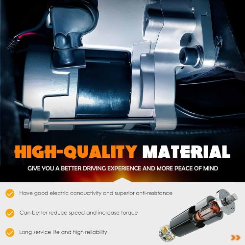 New Starter 3.7 3.7L Fit for Dodge Nitro 2007-2009 3.7L, for Jeep Liberty 2008 2009 3.7L, 12V 10Teeth 1.2Kw, SSDR0466, 4801292AB, 4801292AC, 8000161, 8000242, 410-12597, 6761, 26072