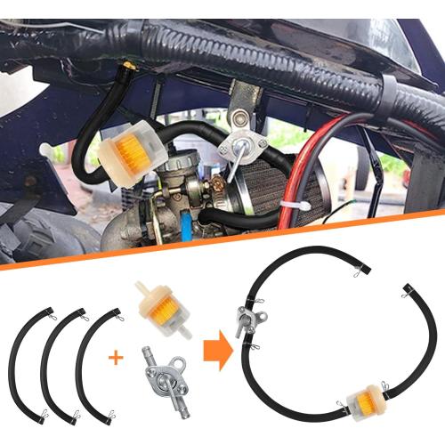 HOLATO PZ19 Carburetor Carb Air Filter Throttle Handle Grips Cable for 50cc 70cc 90cc 110cc 125cc Tao Tao GK110 Baja SSR Apollo Coolster Chinese Four Wheeler ATV Go Kart CRF50 XL70 Dirt Pit Bike Black