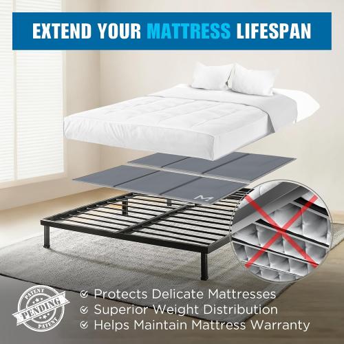 Meliusly Premium 10mm Bunkie Board Queen Size (60x80'') Patent Pending Low Profile Bed Board Design - Breathable, Noise Minimizing, Moisture Resistant Bunkieboards, Low Profile Bed Support