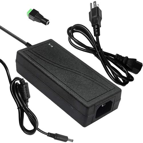 24 Volt 6 Amp Power Supply,100-240V AC to DC 24V 6A 5A 4A 3A 2A 1A DC Power Supply Adapter with 5.5mm x 2.1mm~2.5mm Output Jack US Plug 24V Power Supply 6A Transformers for LED Strip Light,Printer