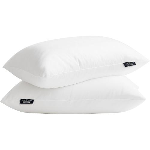 Farm To Home 100% Organic Cotton Cover Pillows Queen/Jumbo Size Set of 2