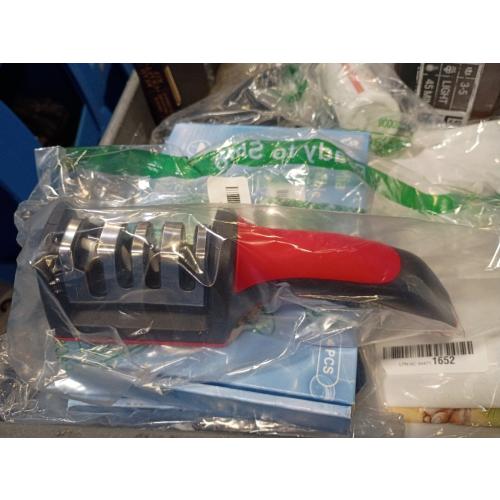 LMETJMA 3-Stage Knife Sharpener with 1 More Replace ...